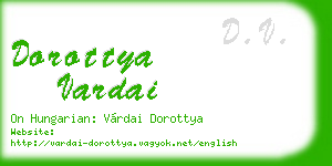 dorottya vardai business card