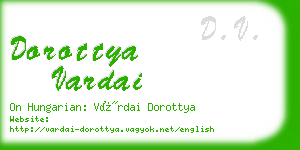 dorottya vardai business card